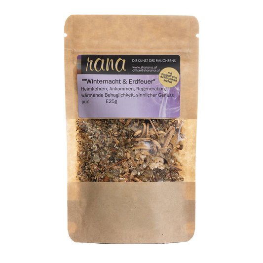 Räuchermischung Winternacht & Erdfeuer – warm, sinnlich & heimelig (Nachfüllpack)