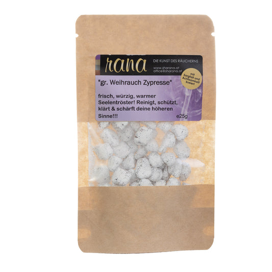 Griechischer Weihrauch Zypresse – klärend, schützend & handgefertigt (Nachfüllpack)