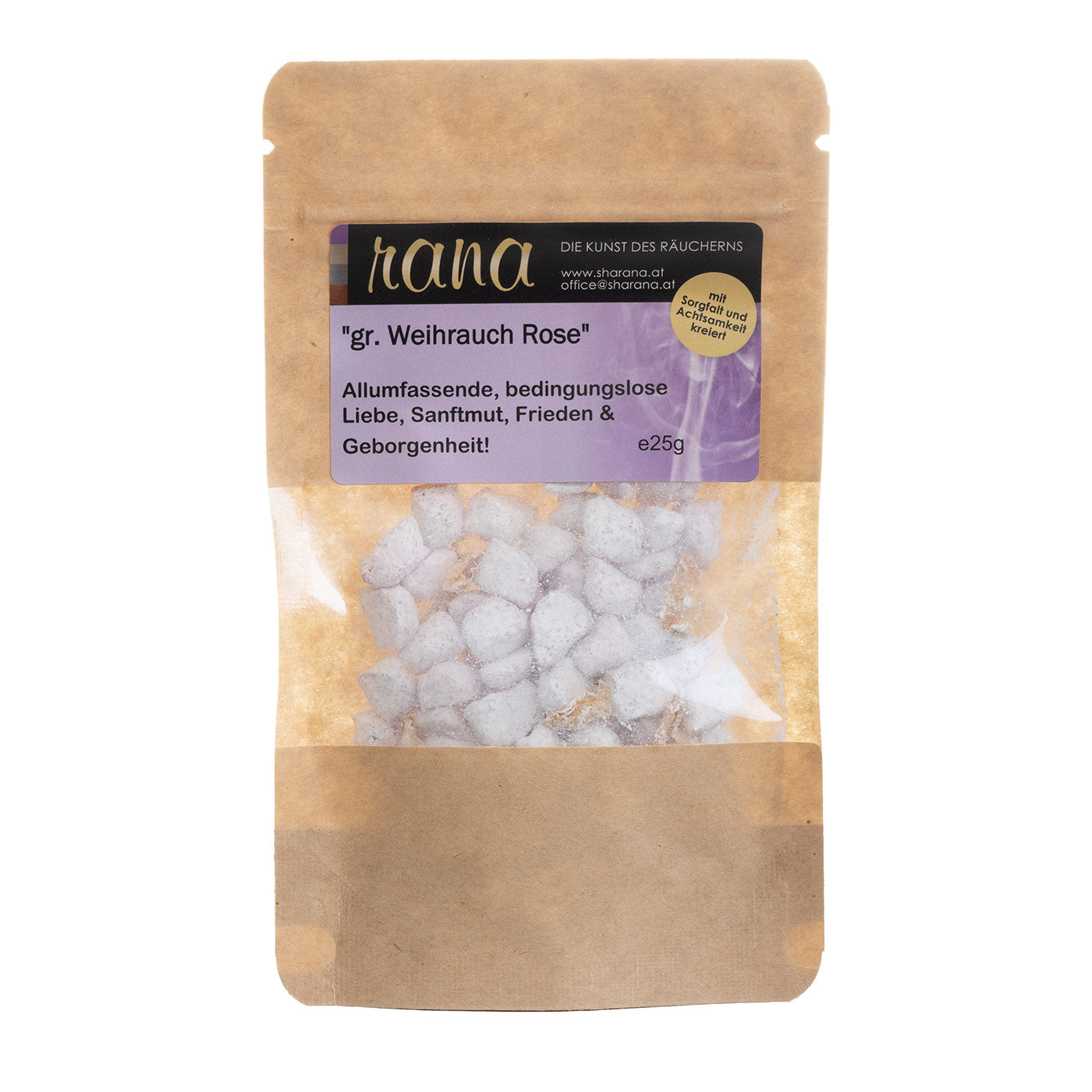 Griechischer Weihrauch Rose – herzöffnend, friedvoll & voller Liebe (Nachfüllpack)