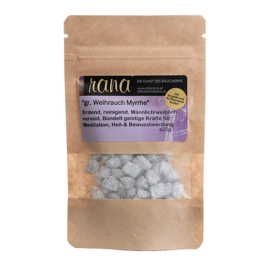 Griechischer Weihrauch Myrrhe – erdend, heilend & spirituell kraftvoll (Nachfüllpack)