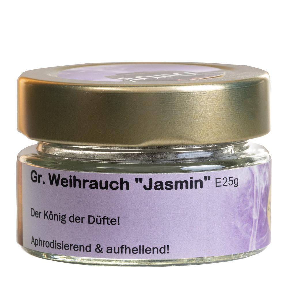 Griechischer Weihrauch Jasmin – lichtvoll, verbindend & spirituell (Glas)