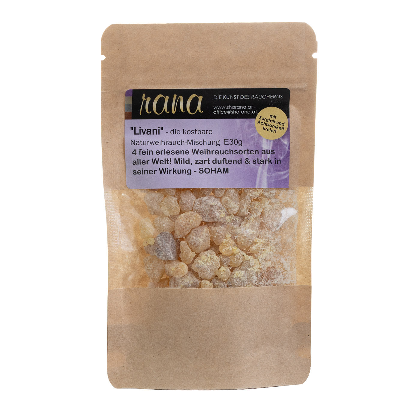 Naturweihrauch Livani – mild, rein & vielseitig verwendbar (Nachfüllpack)