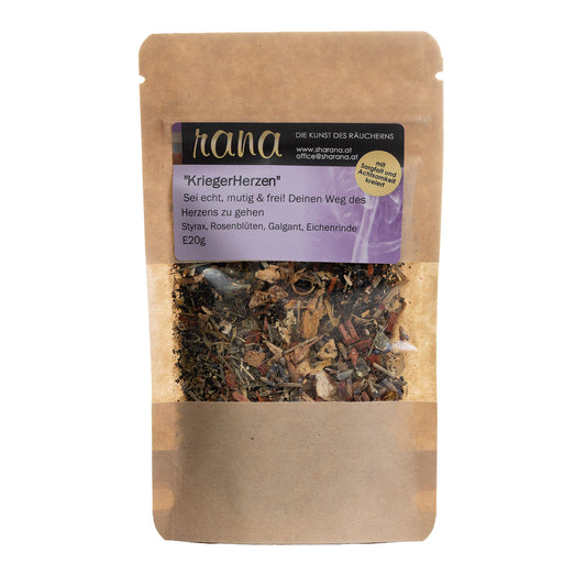 Räuchermischung Kriegerherzen – mutig, wahrhaftig & herzensstark (Nachfüllpack)