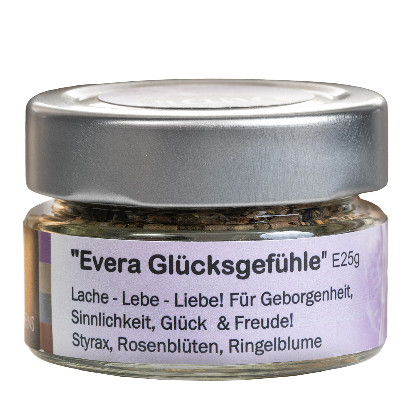 Räuchermischung Evera – lebensfroh, sinnlich & herzerwärmend (Glas)