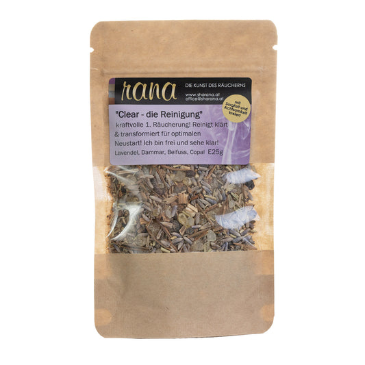 Räuchermischung Clear – klärend, befreiend & transformierend (Nachfüllpack)