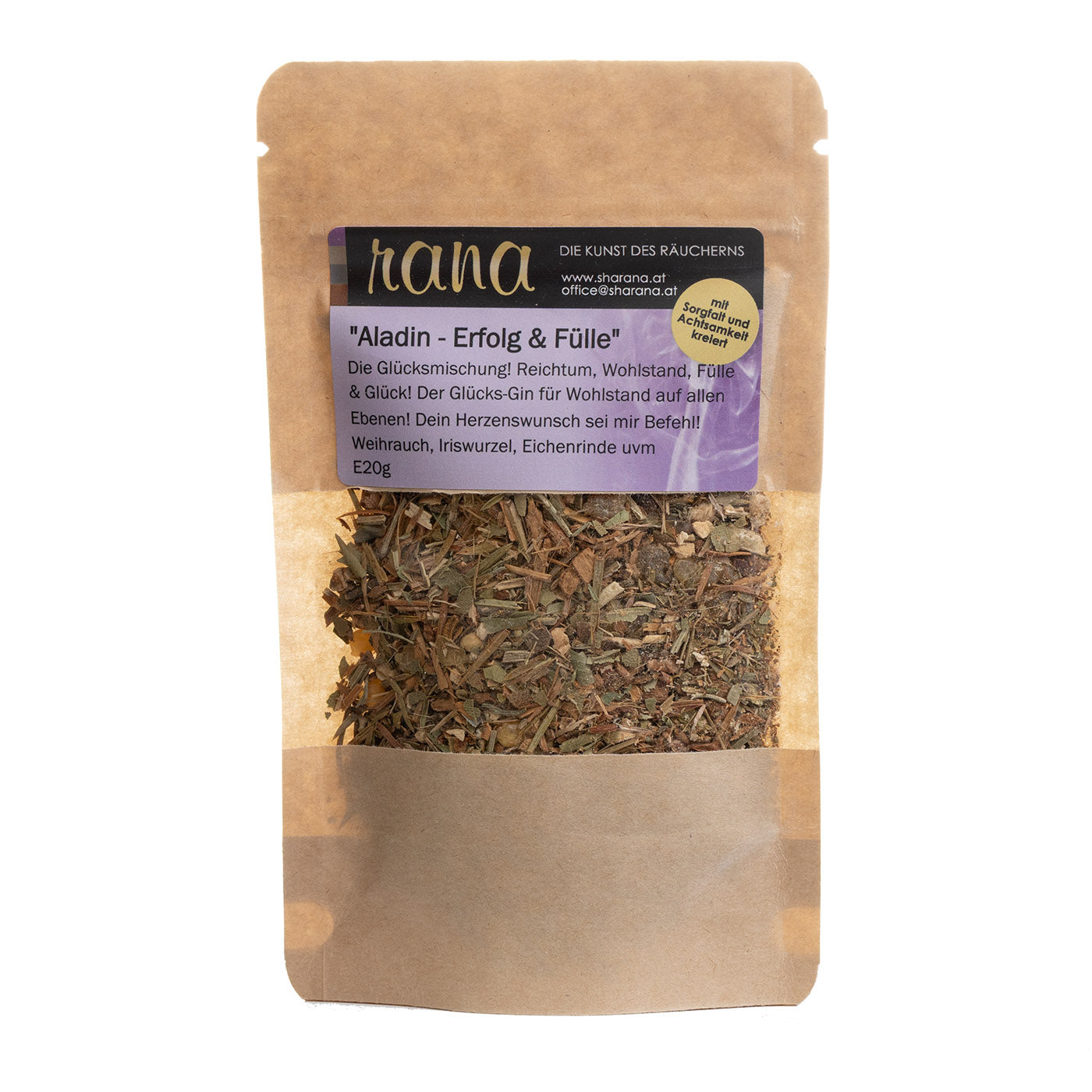Räuchermischung Aladin – für Glück, Fülle & Herzenswünsche (Nachfüllpack)