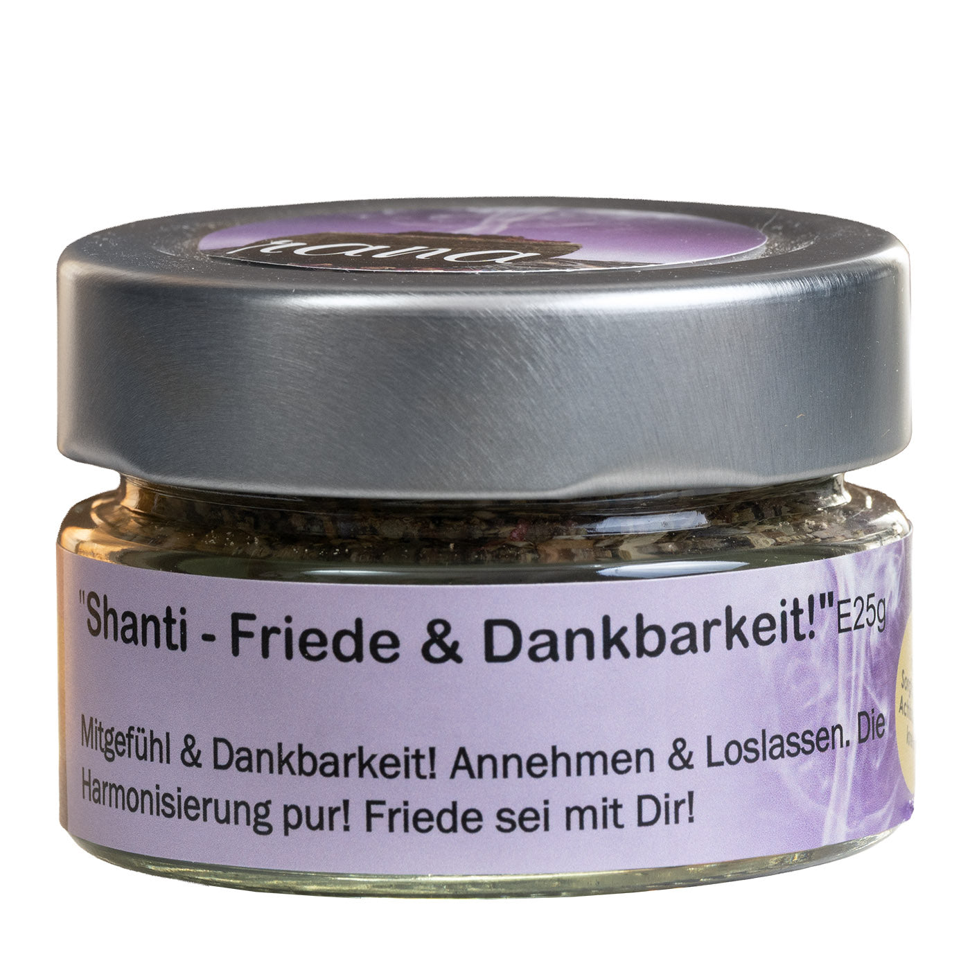 Räuchermischung OM Shanti – friedvoll, harmonisierend & herzöffnend (Glas)