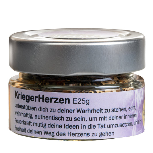 Räuchermischung Kriegerherzen – mutig, wahrhaftig & herzensstark (Glas)